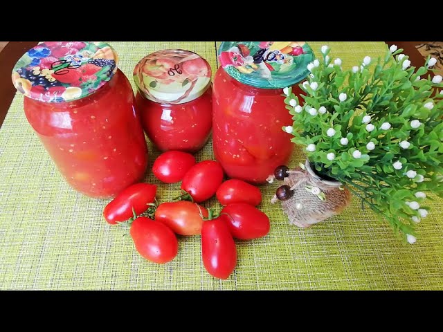 Помидоры (томаты) в собственном соку. Все просят этот рецепт | myplot.ru